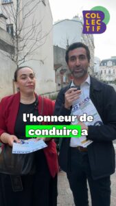 Sabrina SEBAIHI, députée écologiste, soutien Edouard DENOUEL avec Bagnolet Collectif